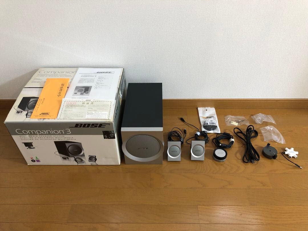 【使用品】BOSE Companion3 マルチメディアスピーカーシステム 一式