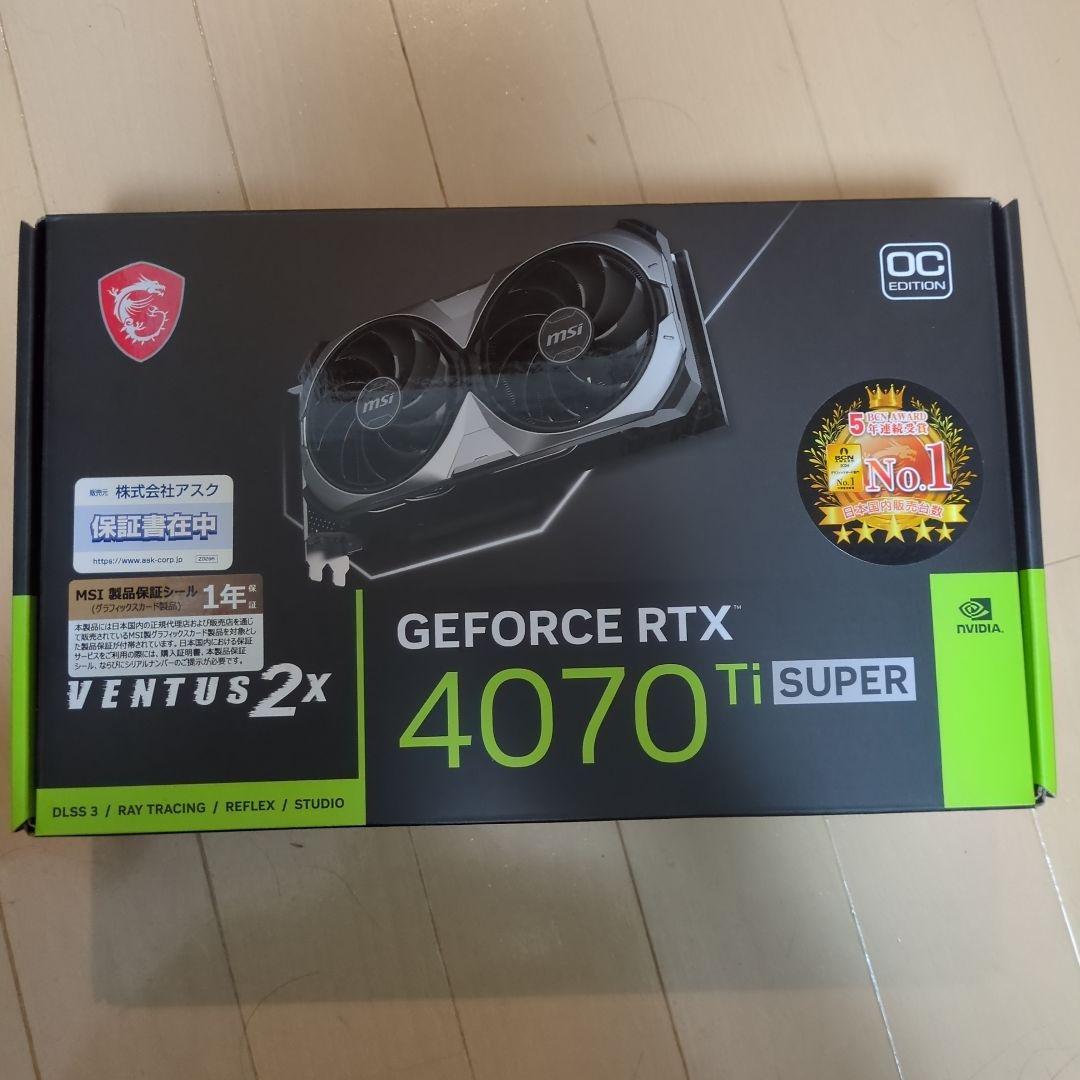 グラフィックボード・グラボ・ビデオカード MSI Geforce RTX 4070 Ti SUPER 2X OC 16GB