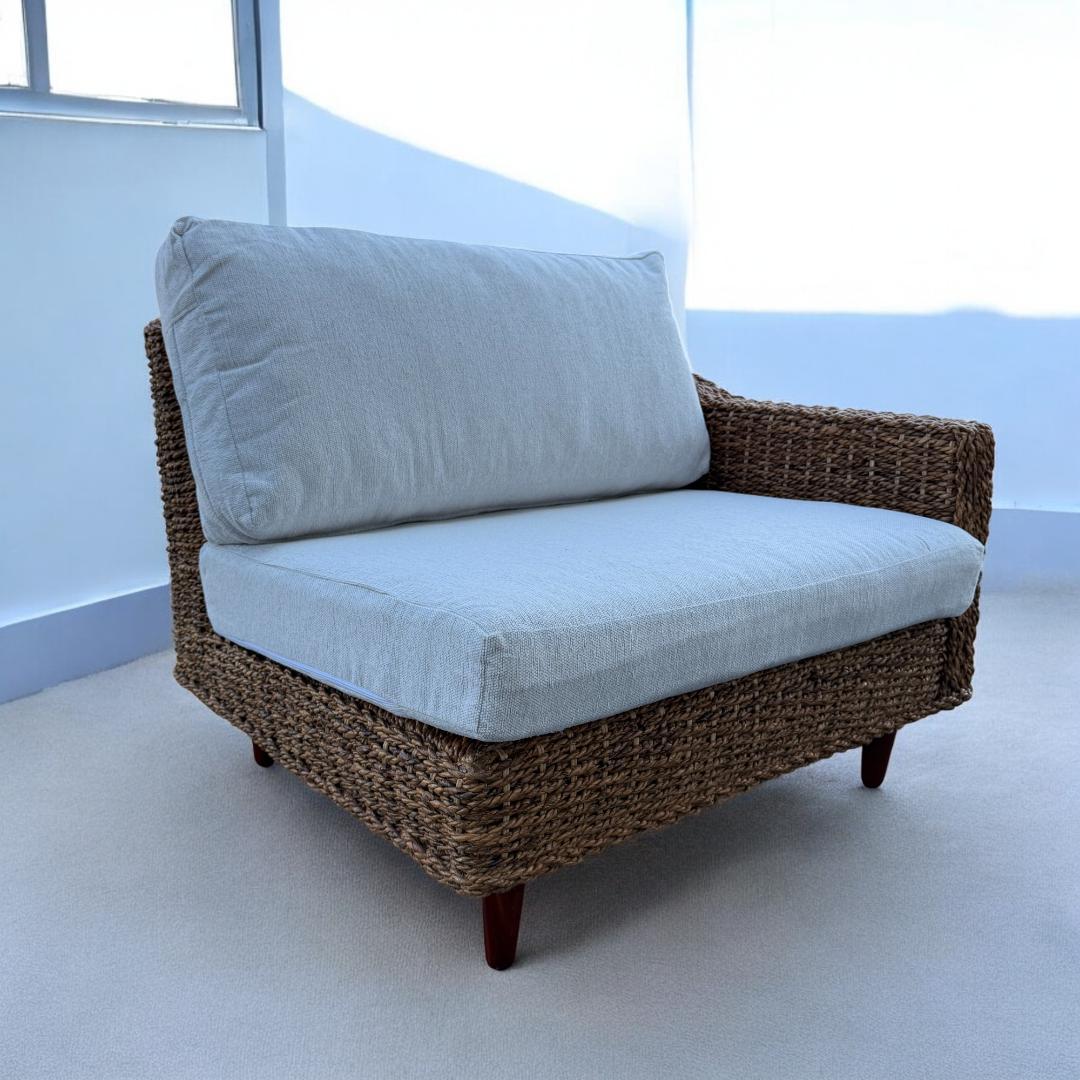 送料無料【新品】アジアン テイスト アバカ　肩肘 ソファ アウトレット