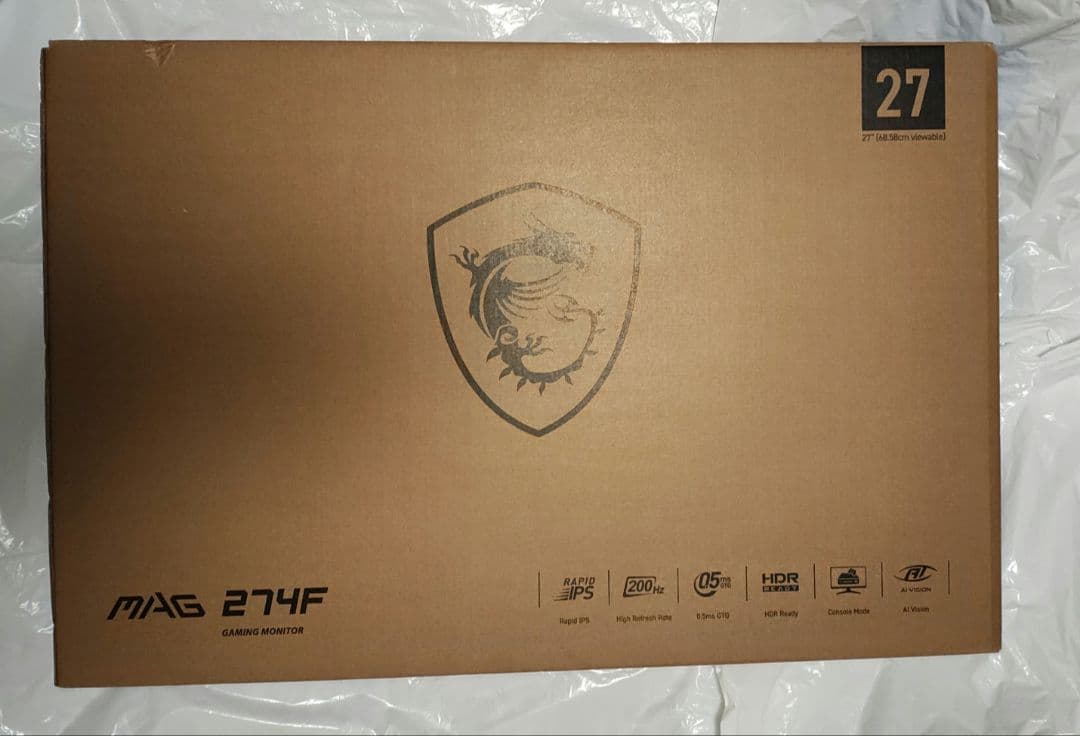 MSI ゲーミングモニター MAG 274F 27インチ 200Hz