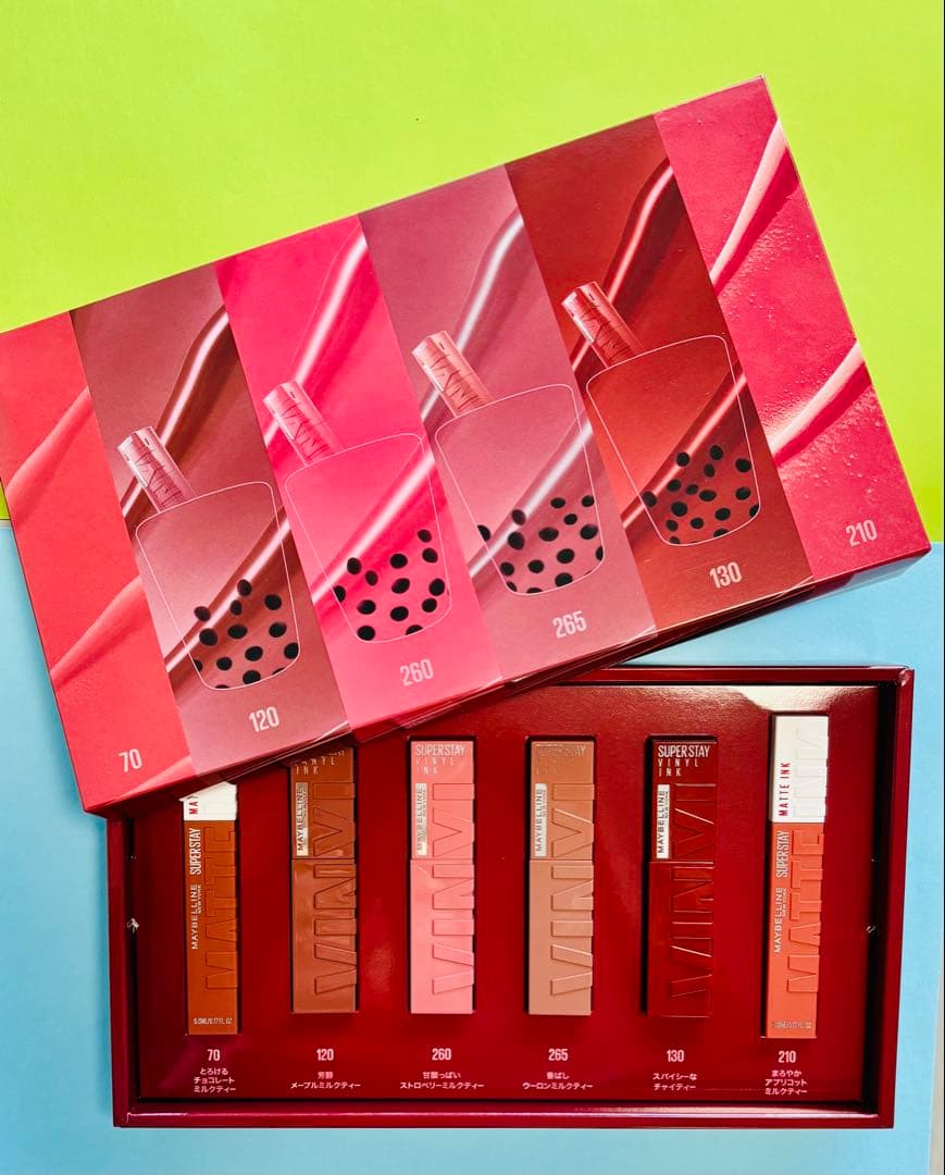 SUPER STAY MATTE INK メイベリンリップスティックセット箱付き