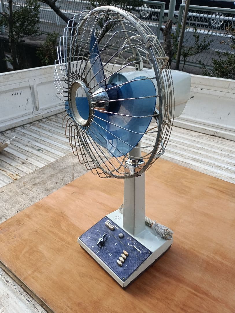 家庭用扇風機 200W ホワイト/ブルー