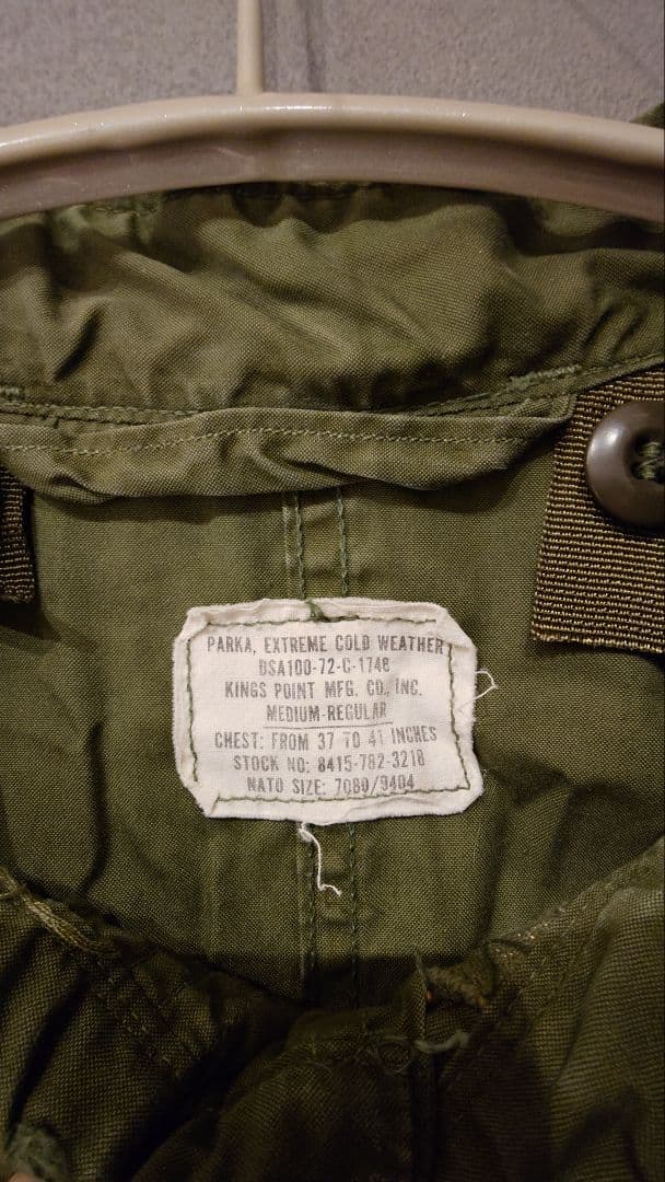 米軍m65 フィッシュテールパーカー　ライナー　セット　実物