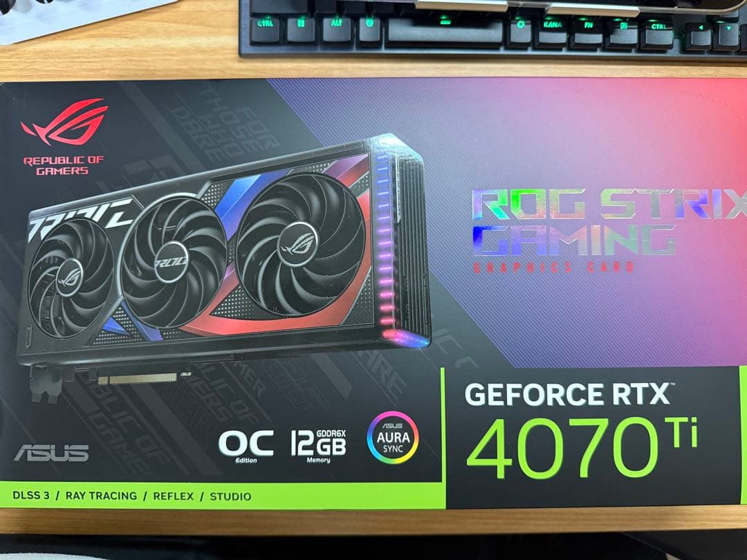 グラフィックボード・グラボ・ビデオカード ROG-STRIX-RTX4070TI-O12G-GAMING 12GB