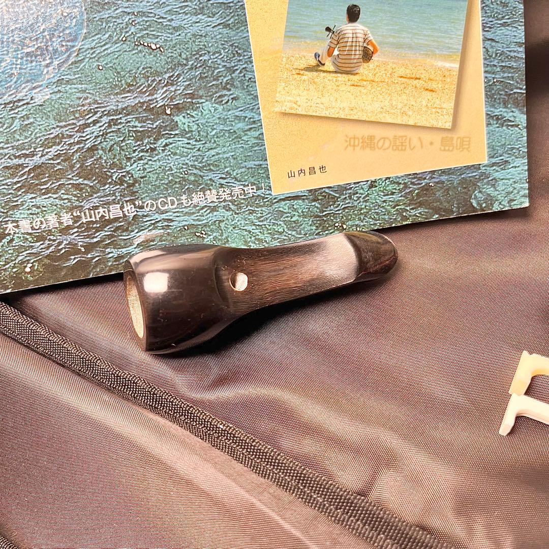 【ウィッスキー様】沖縄三線 人工皮 本体＋ケース＋教本付