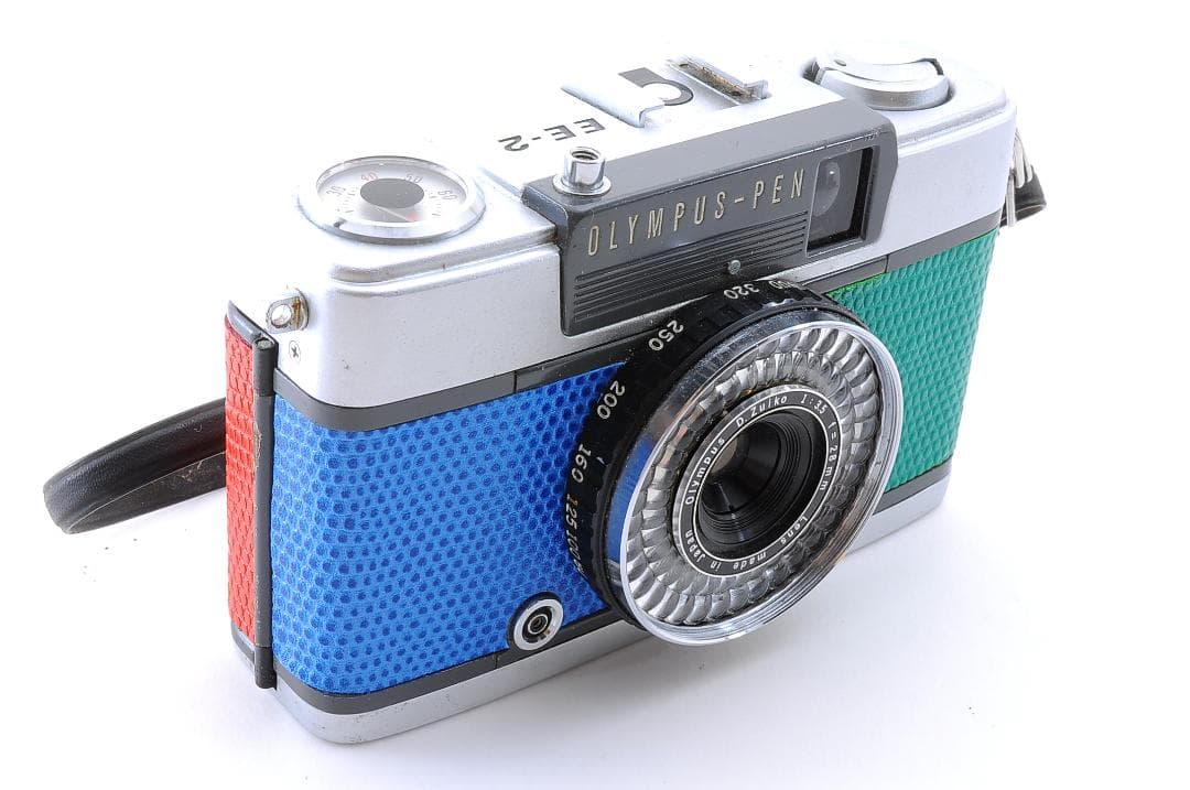 OLYMPUS PEN EE-2 コンパクトカメラ　青緑赤