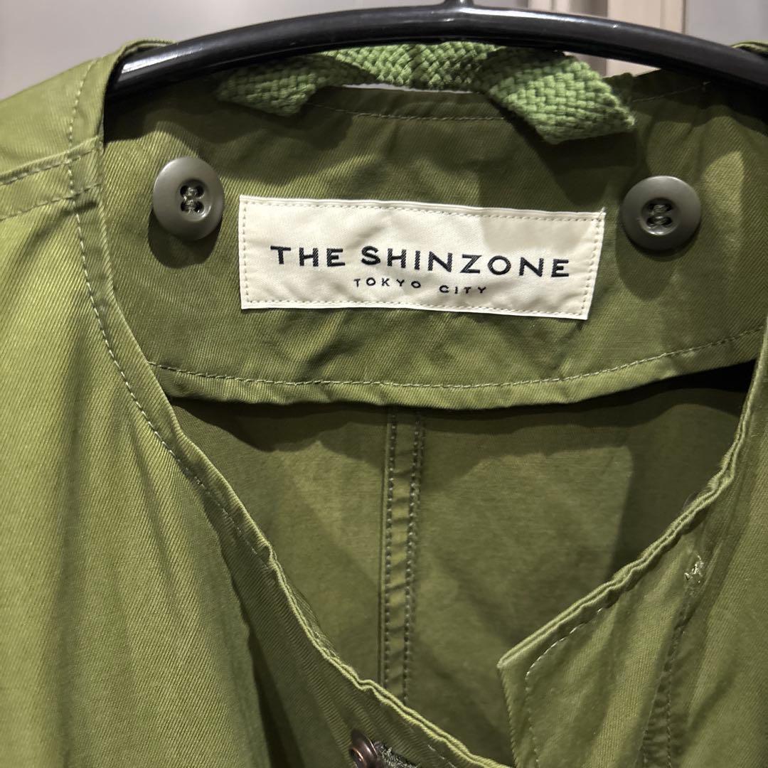 【美品】THE SHINZONE フィールドパーカー 34 カーキ ライナー付き