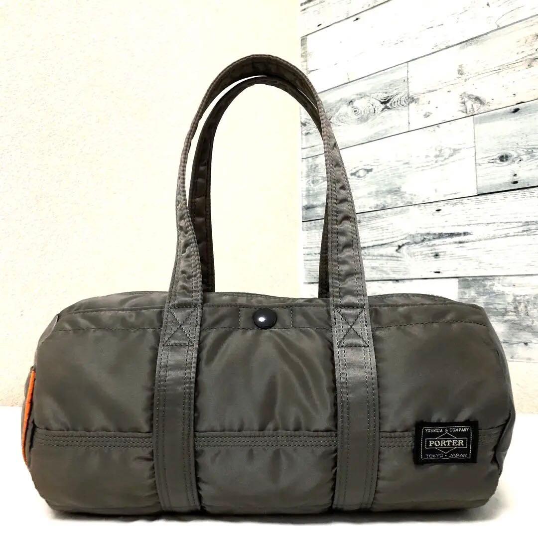 人気✨美品 ポーター タンカー ダッフル ドラム ミニボストンバッグS グレー