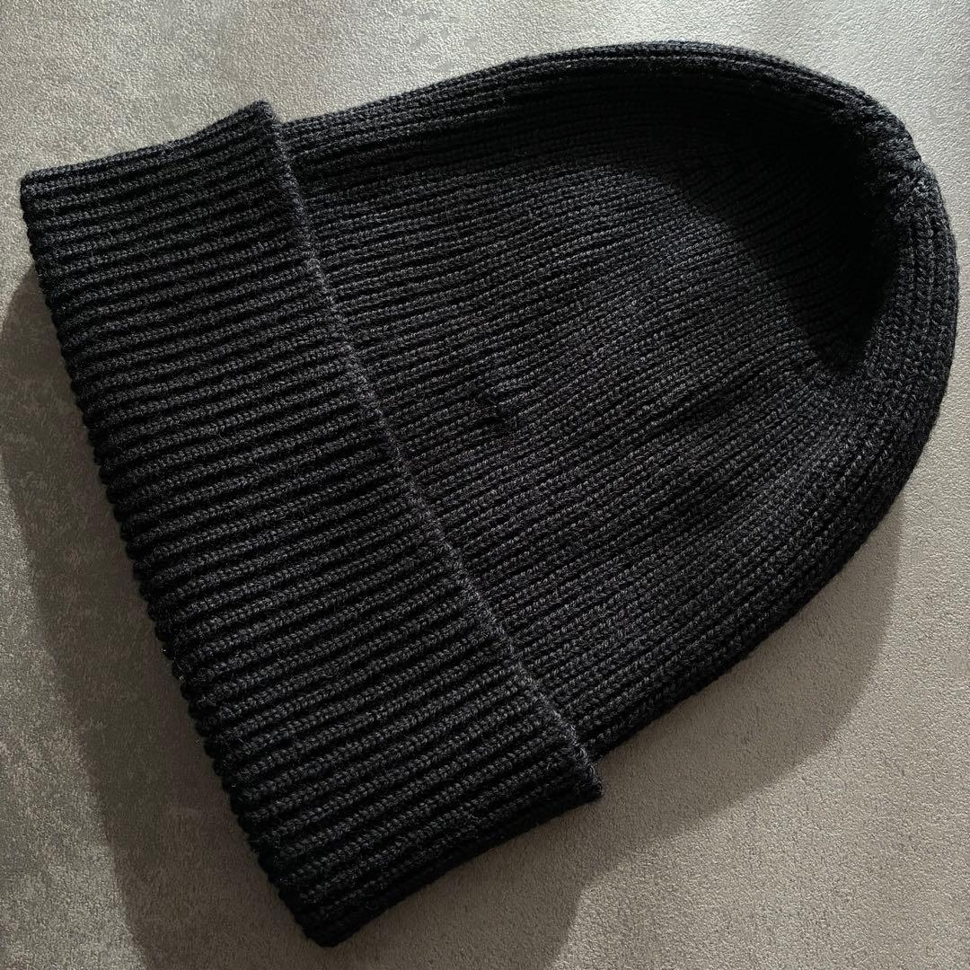 美品　MONCLER モンクレール　ニット帽　ビーニー　ブラック