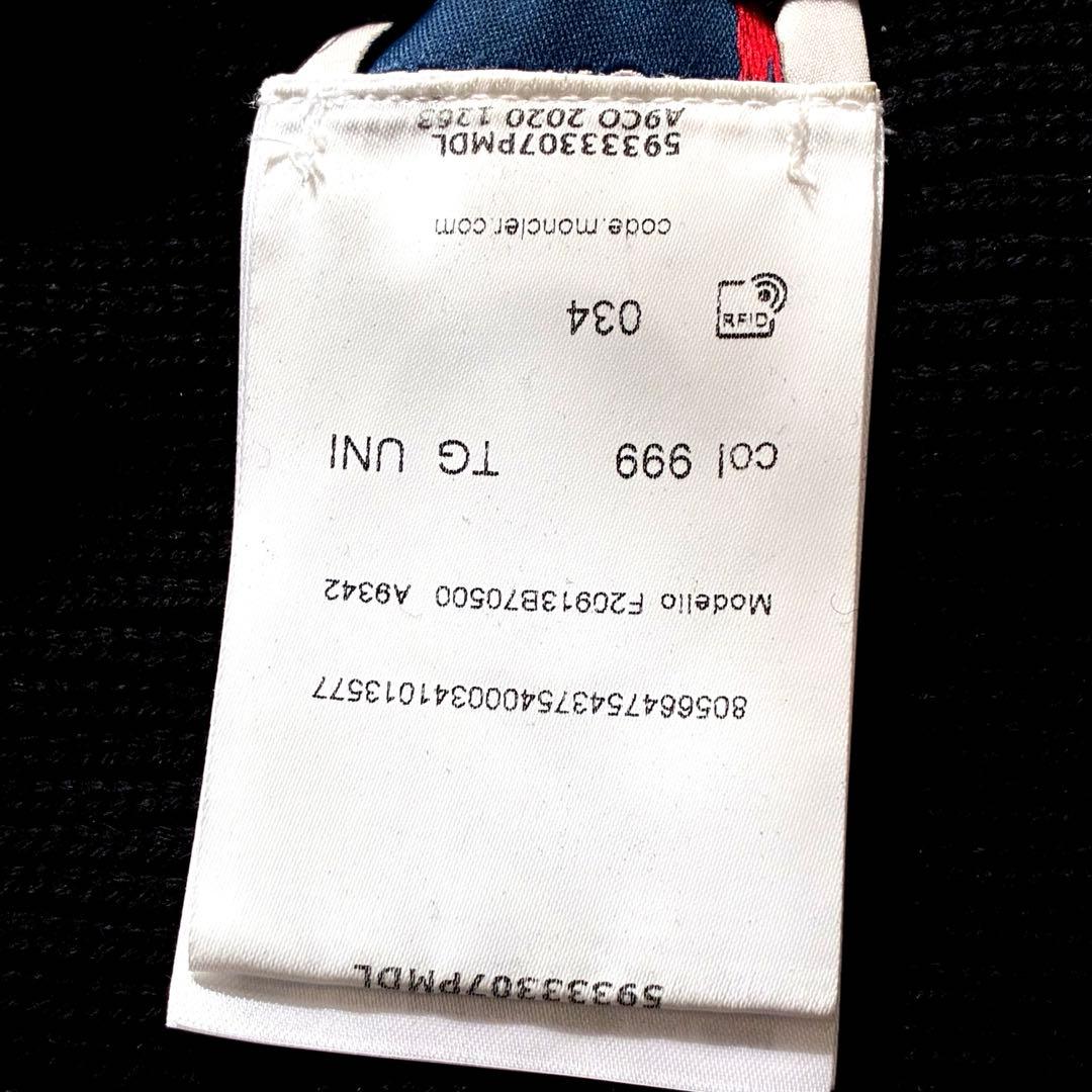 美品　MONCLER モンクレール　ニット帽　ビーニー　ブラック