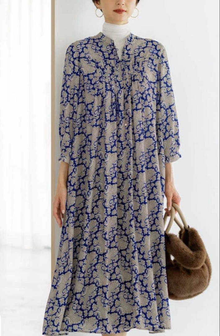 23区Ratti ヴィンテージペイズリー柄ワンピース 38