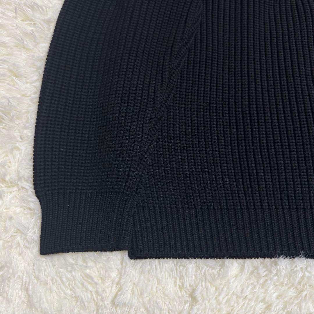 BATONER ニット シグネチャー セーター ジッパー ドライバーズニット