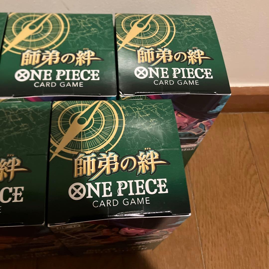 ワンピースカード　師弟の絆　未開封　テープ付き5box