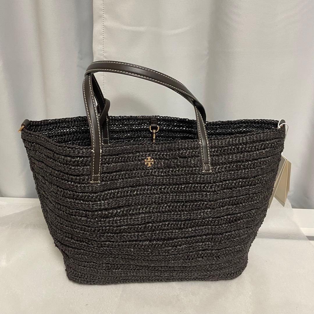 トリーバーチ ラフィアかごバッグ トートバッグ ショルダーバッグ