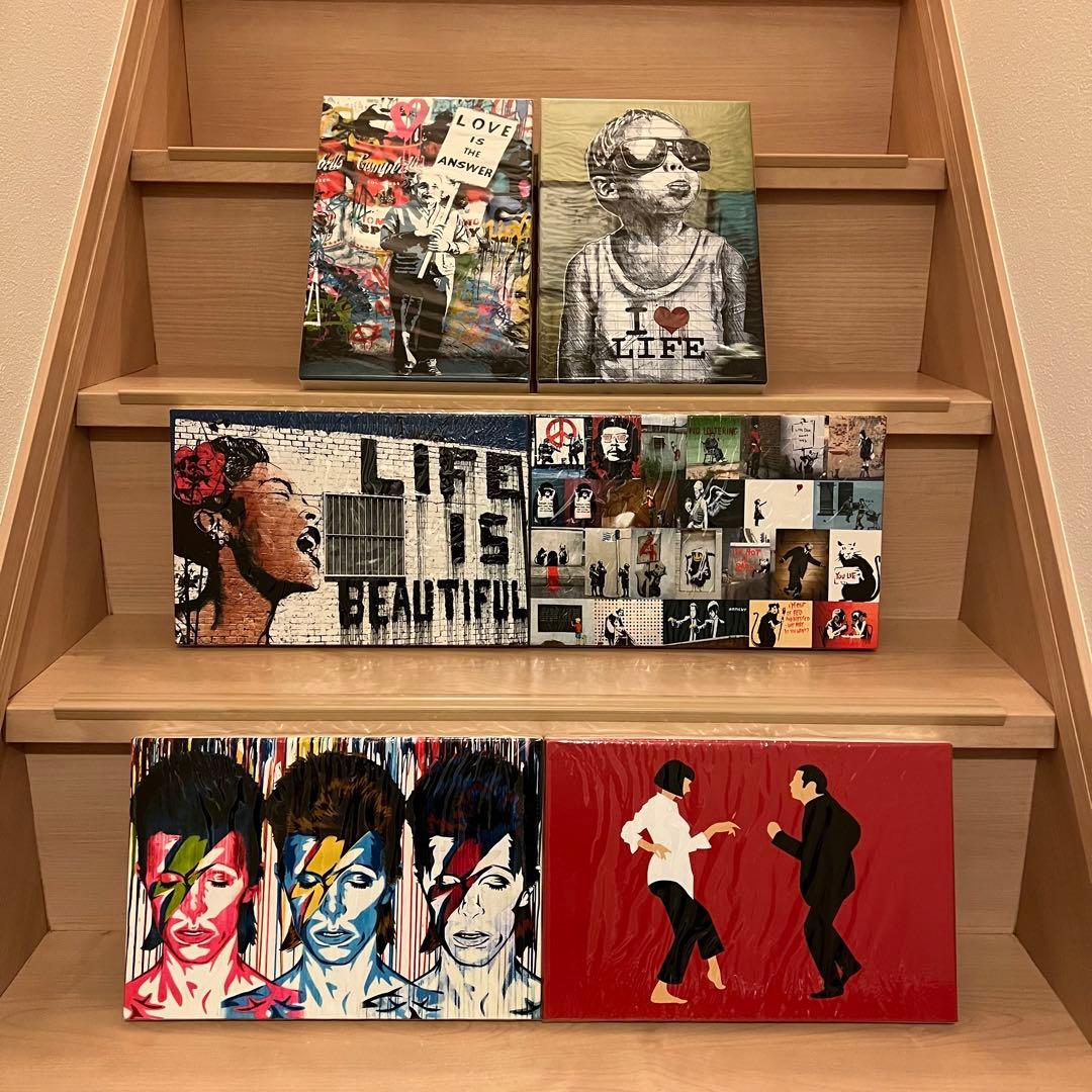 k*n様 【ビンテージ品】ポップアートパネル　6枚セット　31cm×21cm