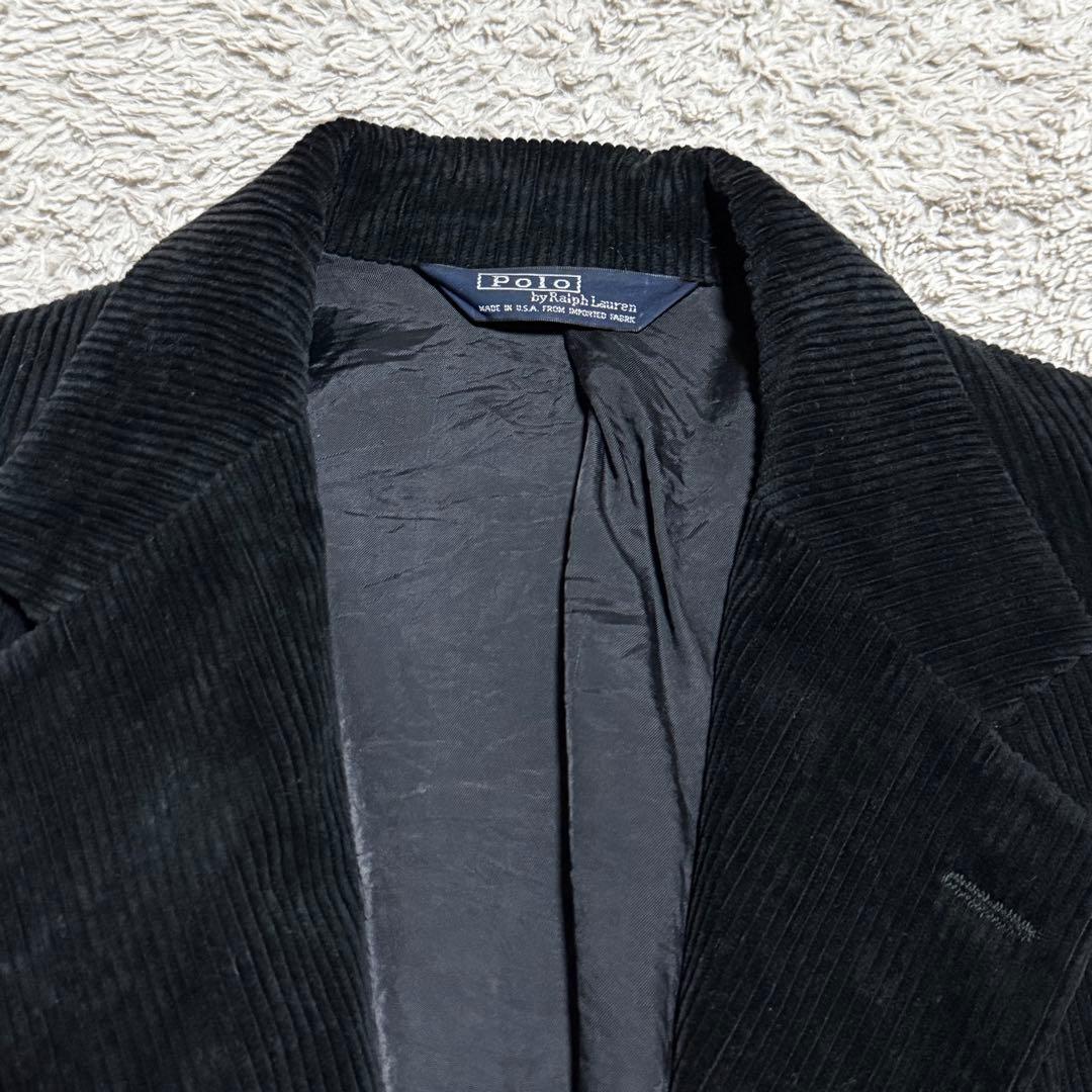 80s 超希少ラルフローレン　テーラードジャケット　太畝　コーデュロイ　POLO