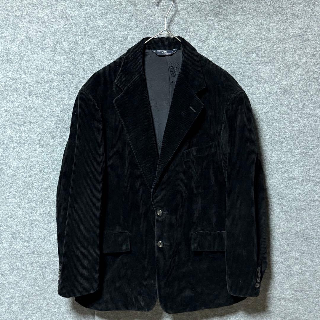 80s 超希少ラルフローレン　テーラードジャケット　太畝　コーデュロイ　POLO