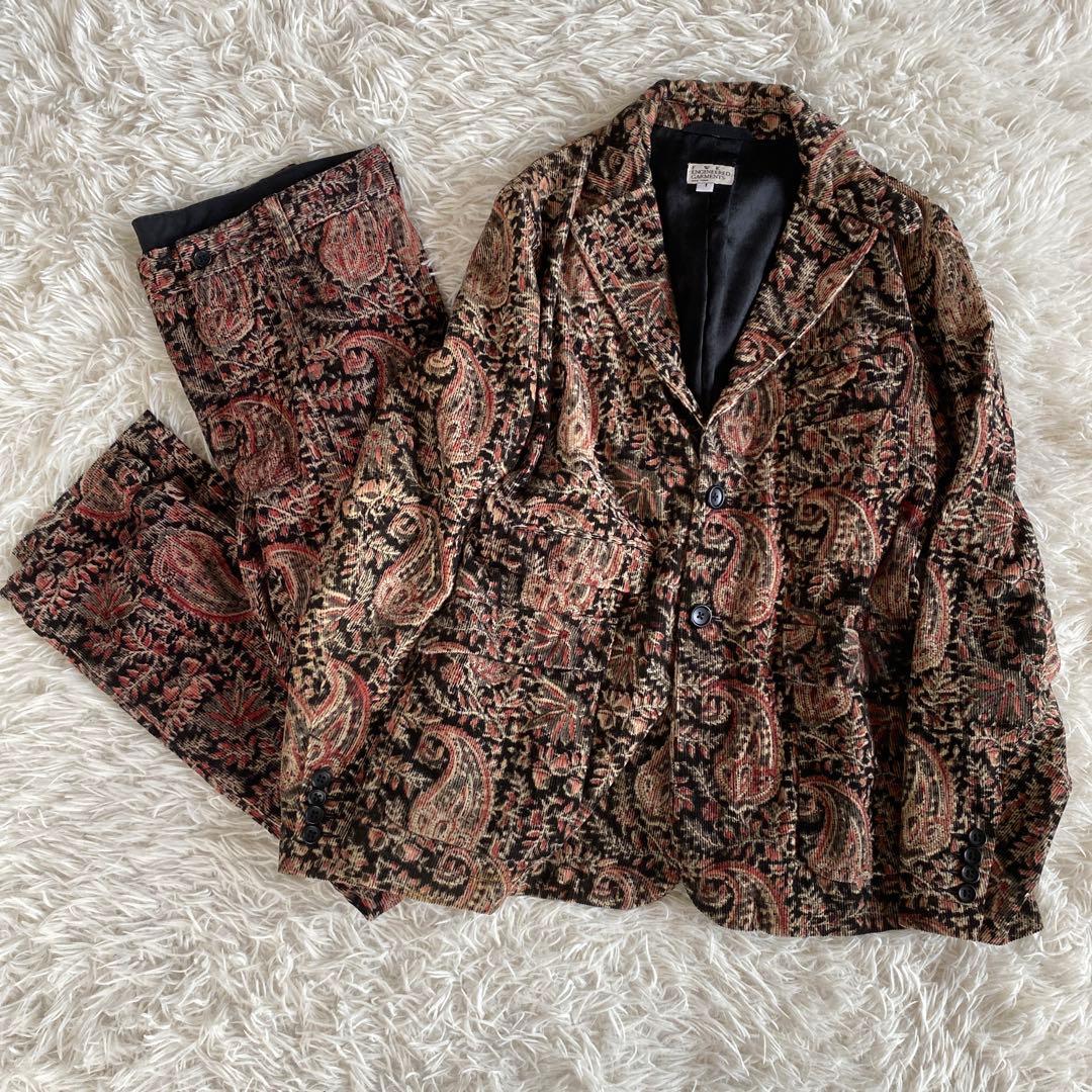 ケイちゃんエンジニアードガーメンツ ペイズリーコーデュロイ　セットアップ