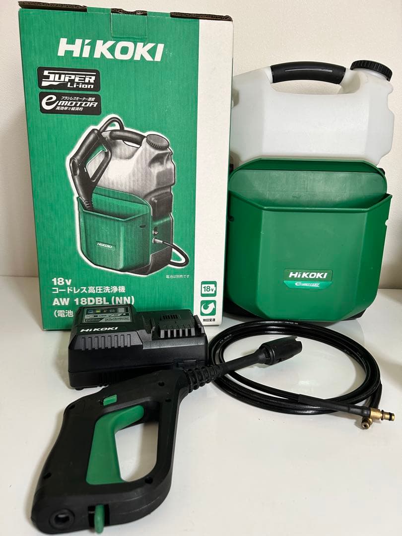 ♪HiKOKI ポータブル高圧洗浄機 AW 18DBL 充電器付♪