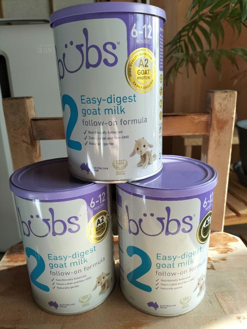 bubs Easy-digest Goat Milk 2 6-12ヶ月 3缶