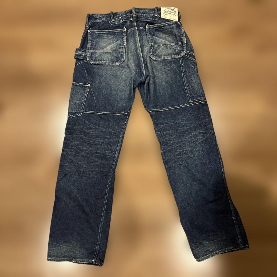 DENIME ペインターパンツワークパンツ インディゴ