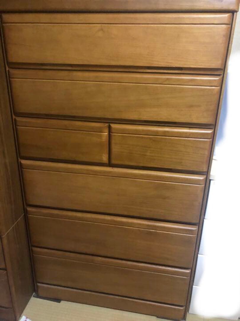 ニトリ　ハイチェスト　ローリエ　80MBR【送料込み】