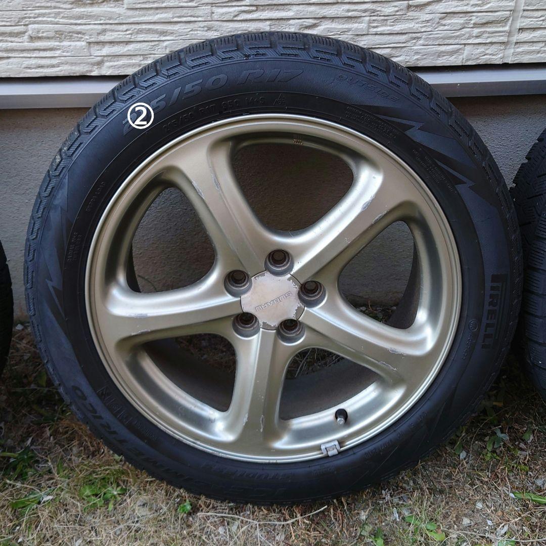 BH型レガシィ純正ホイール＆PIRELLIスタッドレスタイヤセット
