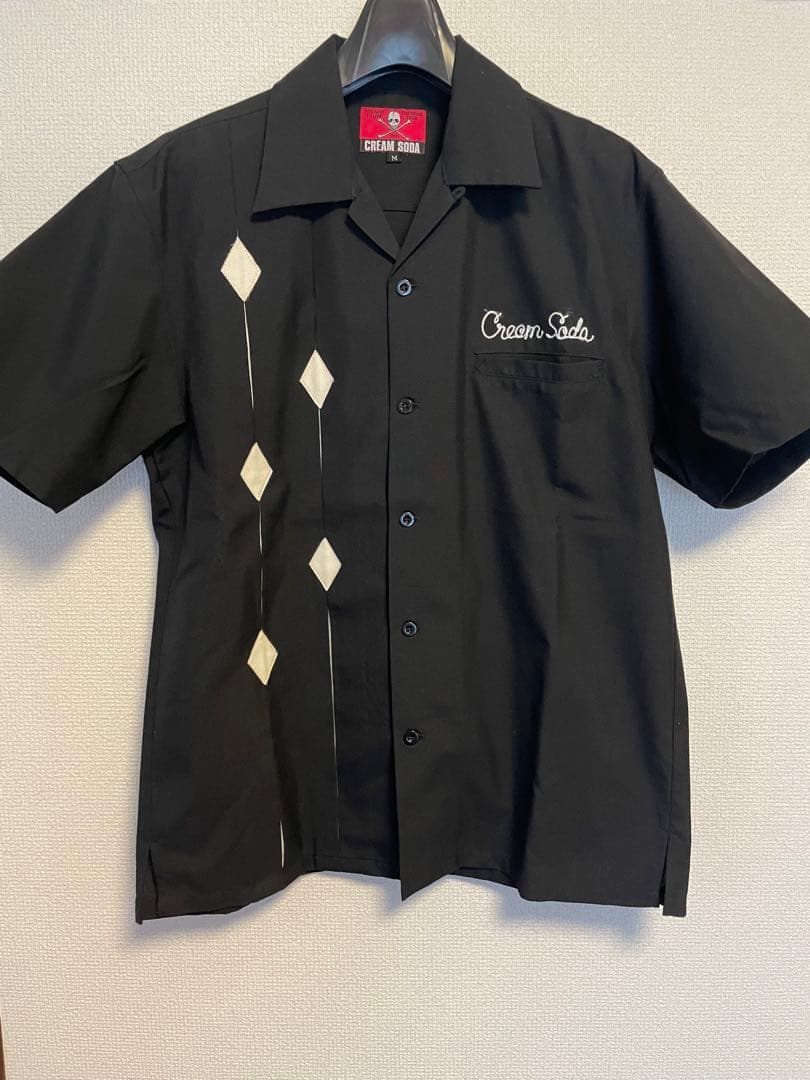 クリームソーダ　ボウリングシャツ