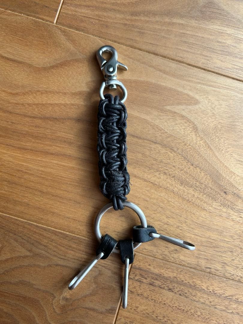 【新品】HenderScheme not army key flogキーリング黒