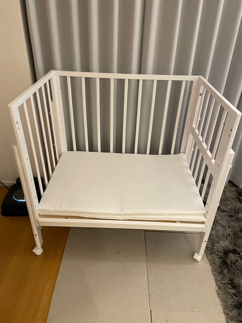 そいねーる　ミニ soinel ホワイト ベビーベッド マットレス付き