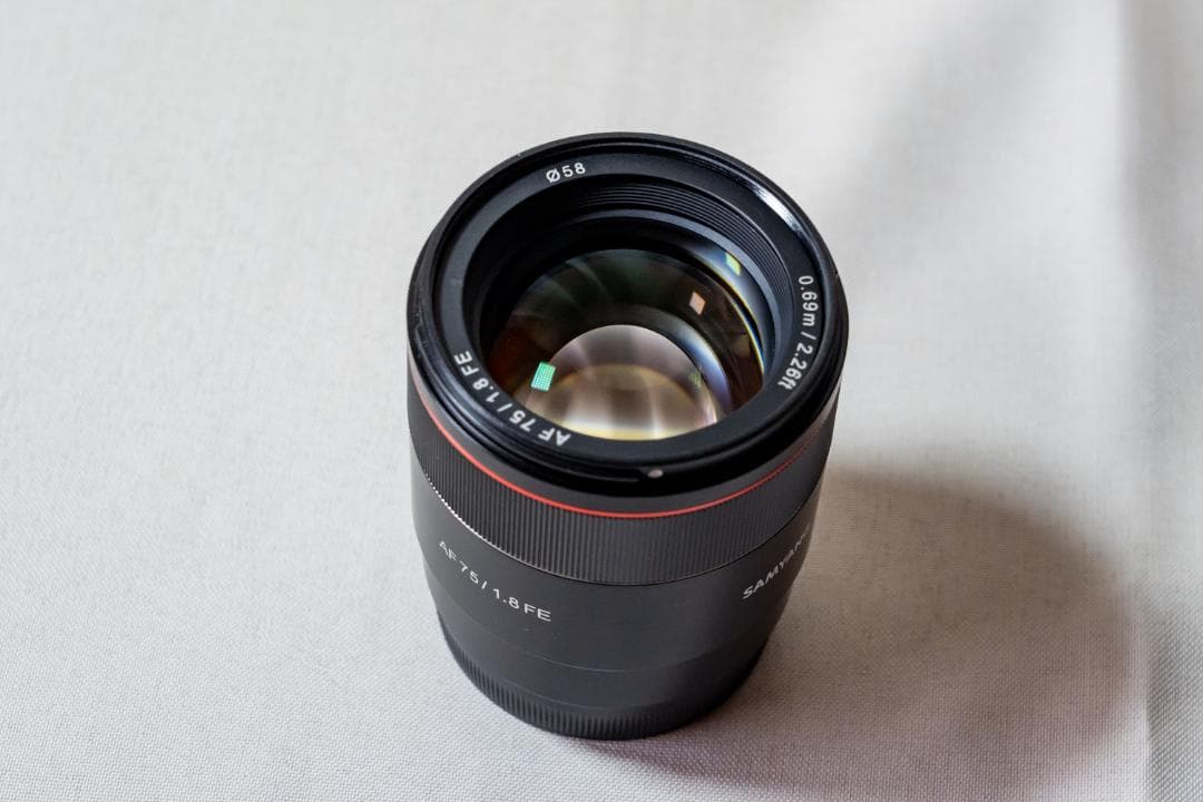 SAMYANG AF 75mm F1.8 FE レンズ　Eマウント フルサイズ