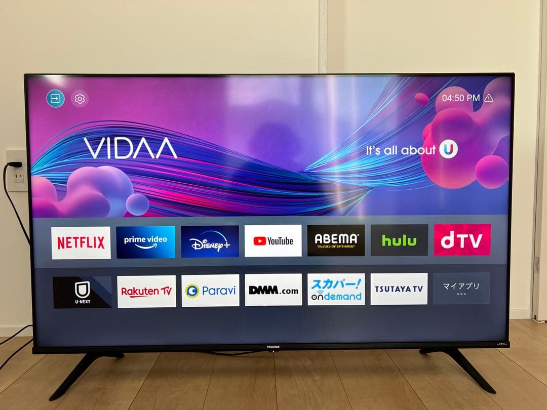 Hisense 50インチ 4K液晶テレビ 50E65G 美品