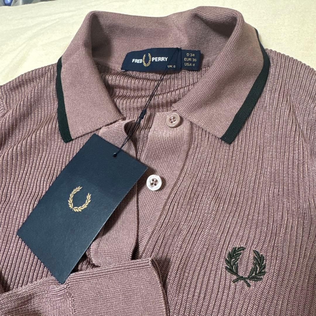 【タグ付き新品】Ribbed Knitted Shirt FRED PERRY