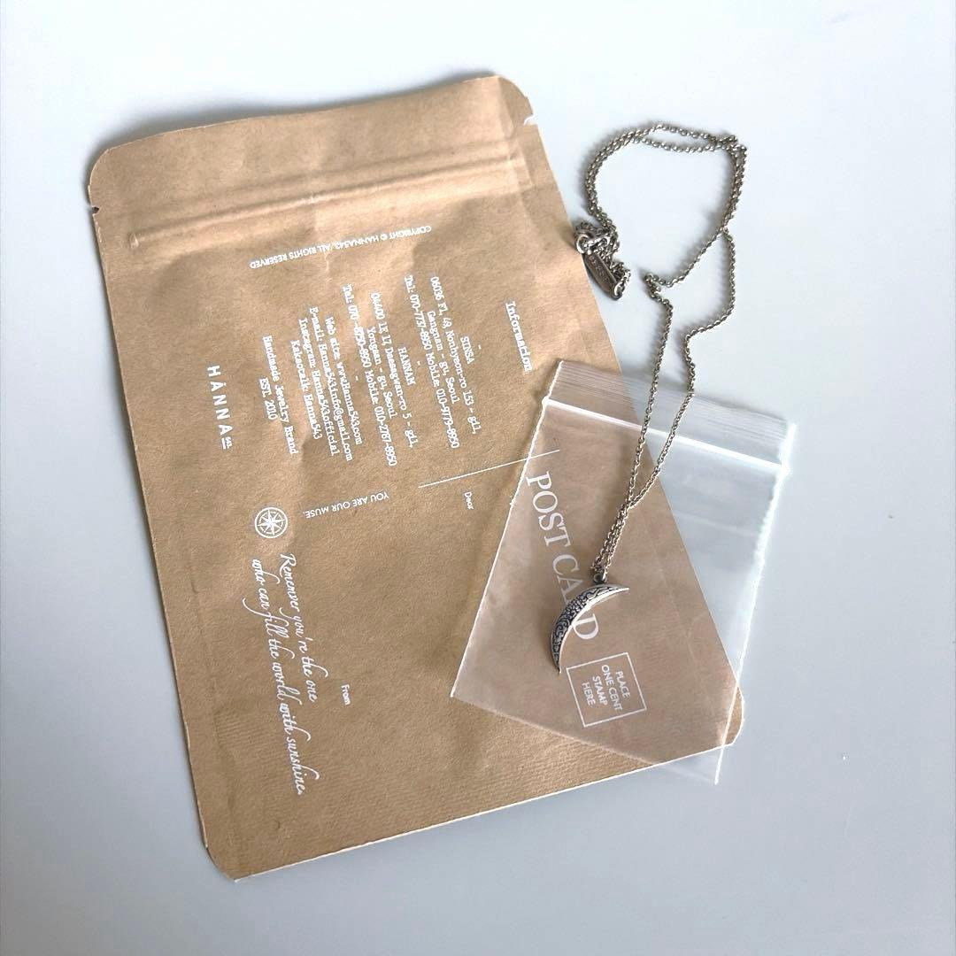 hanna543 BTS JIMIN 着用 三日月ネックレス シルバー