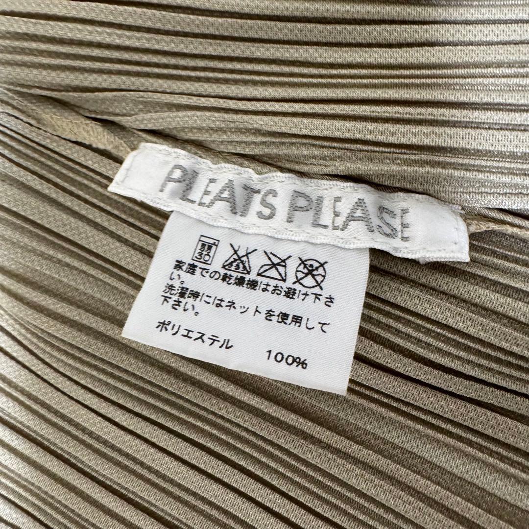 極美品✨PLEATS PLEASE プリーツ　パーカー　ロング丈　ベージュ