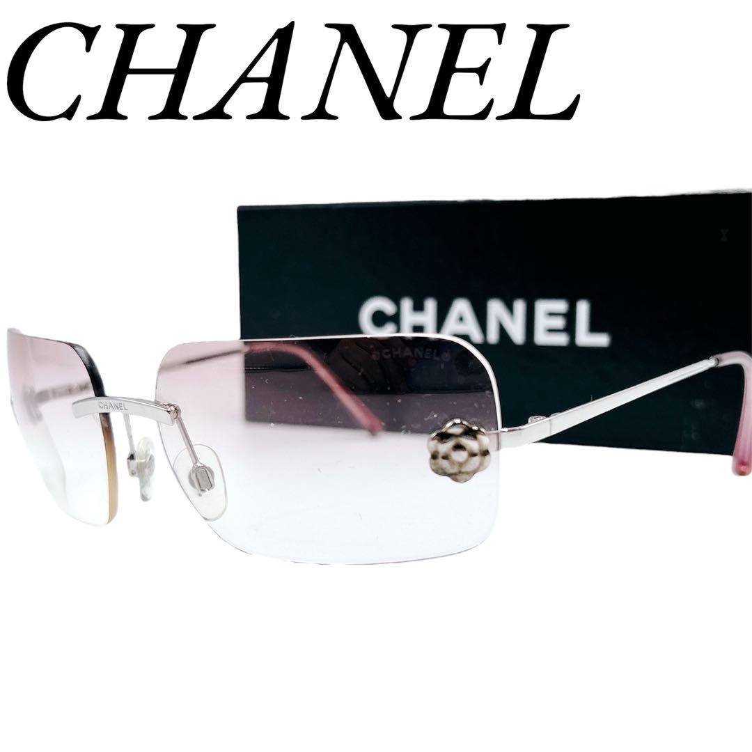 ✨極美品✨ シャネル サングラス ココマーク カメリア グラデーション ピンク