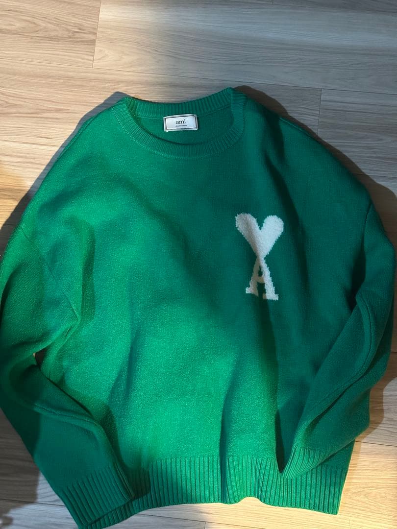 て*ん様 ami alexandre mattiussi グリーンニットセーター