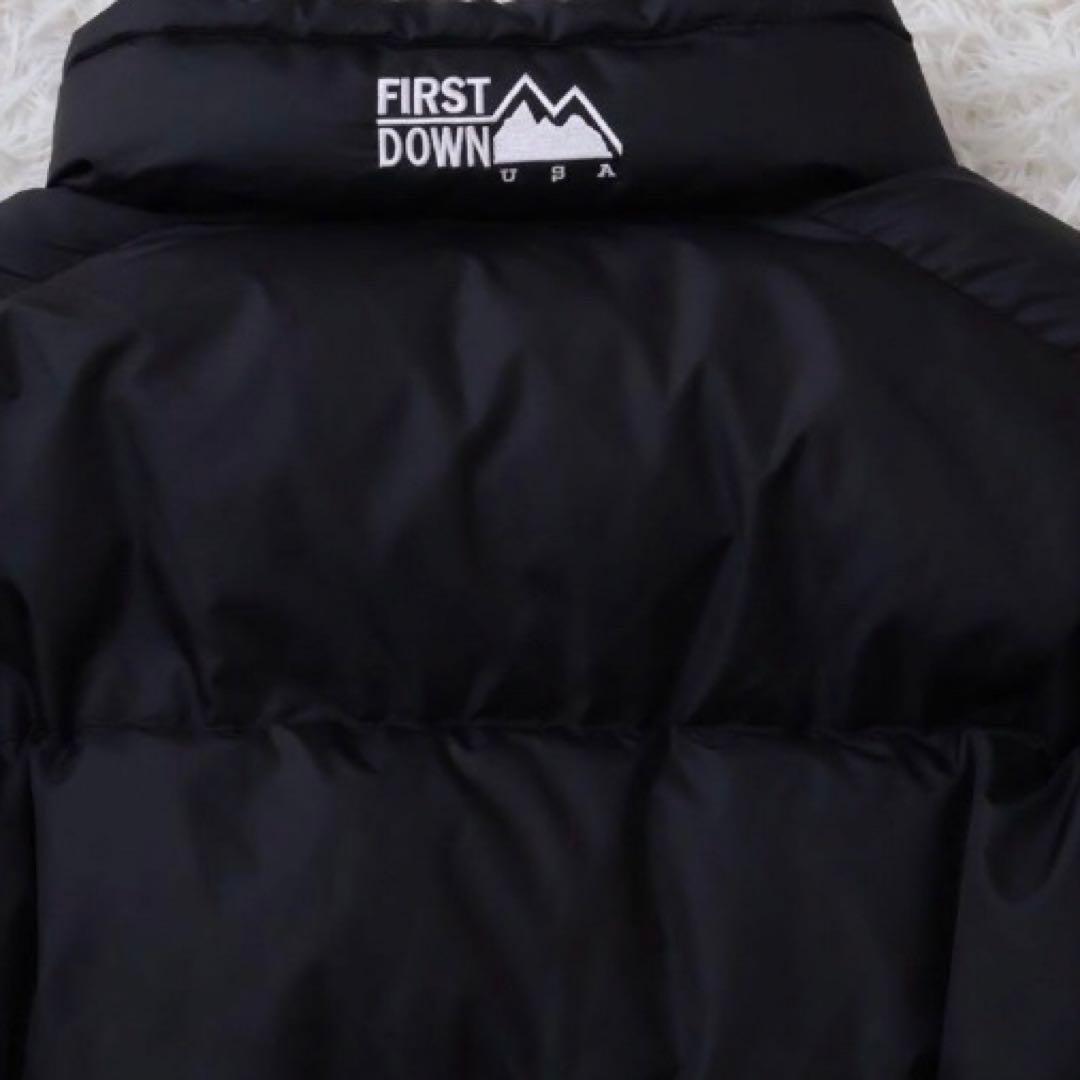 プ*飯様 FIRST DOWN ファーストダウン　ダウンジャケット　ブラック　S