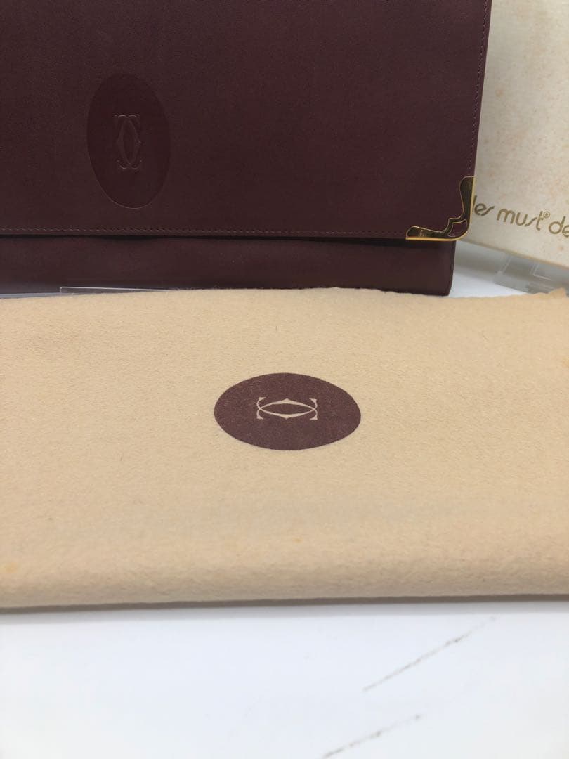 Cartier クラッチバッグ バーガンディ