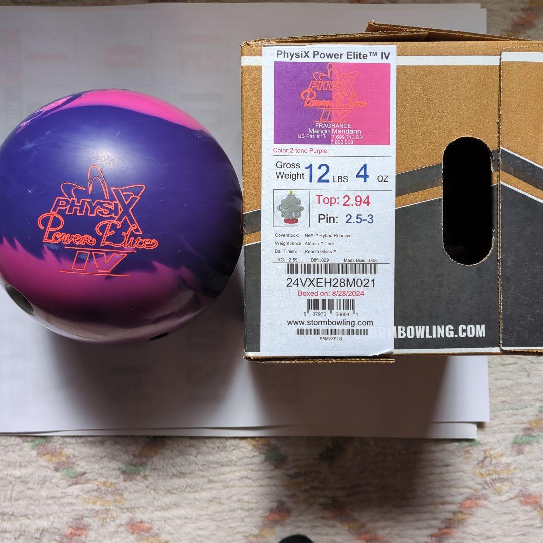 PhysiX Power Elite IV ボウリングボール 12.4oz