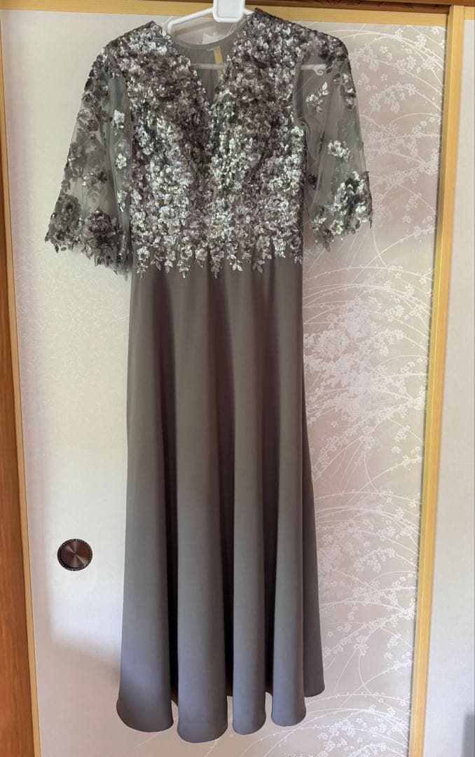 マザーズドレス　結婚式ドレス　バック　パンプス　3点セット