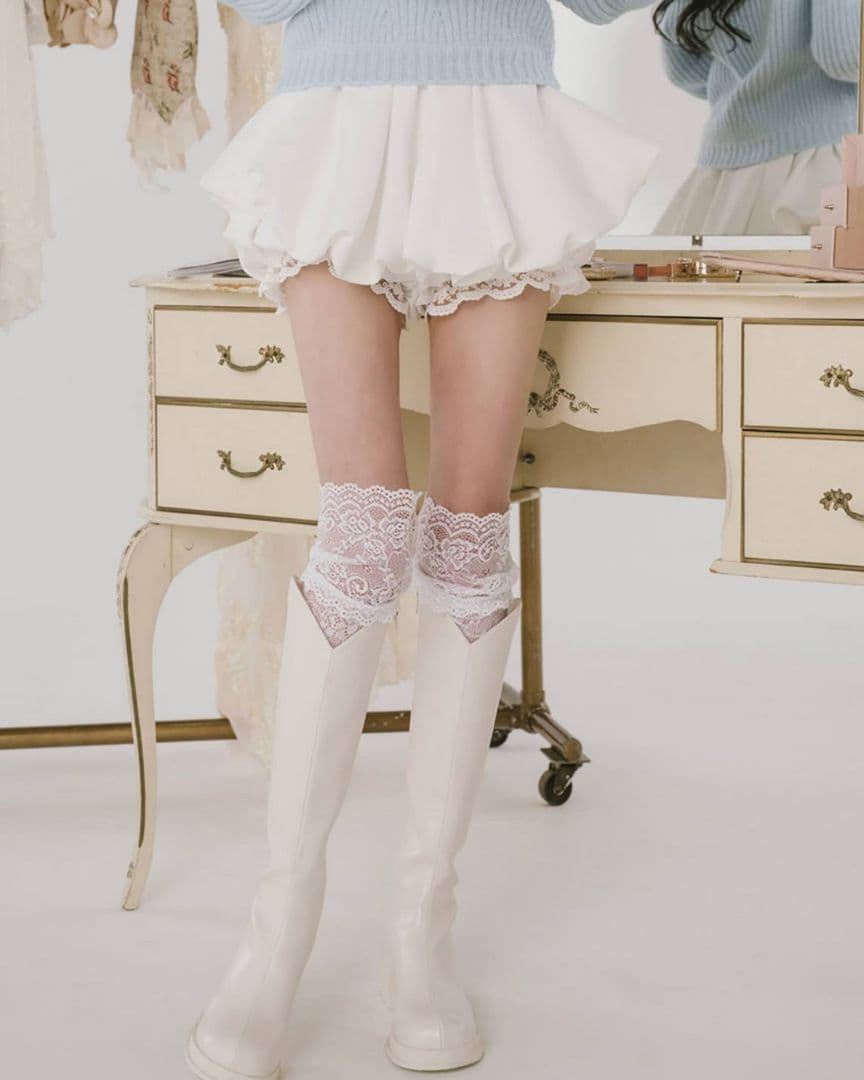 ダーリッチ ボリュームバルーンミニスカート 2026 白