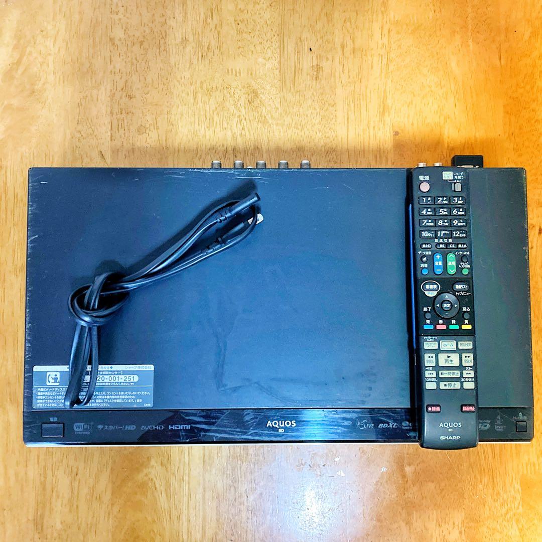 SHARP AQUOS ブルーレイレコーダー HDD 1TB 2チューナー