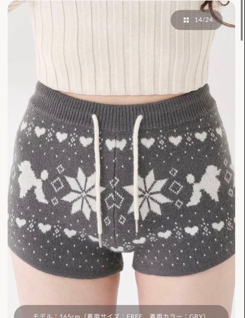 完売品！即日発送！ダーリッチ　ノルディック　ショートパンツ