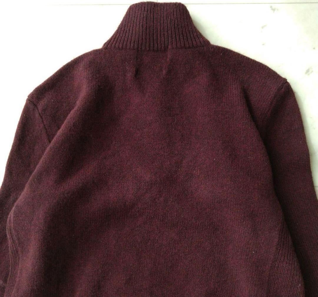 バーガンディ ハーフジップ ラルフローレン ポロ