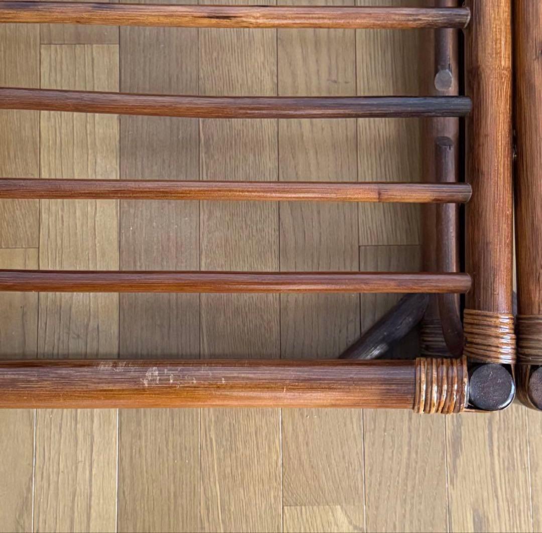 籐　ラタン　シングルベッド