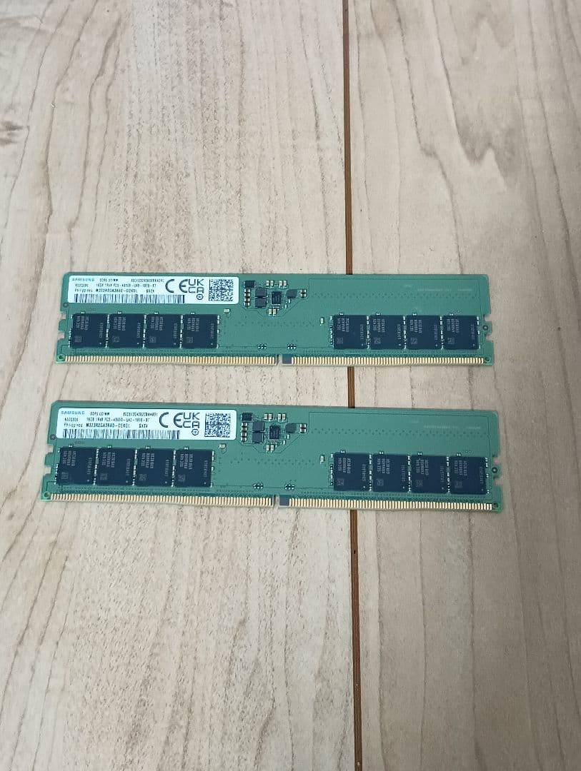 メモリ Samsung DDR5 16GB 2枚セット