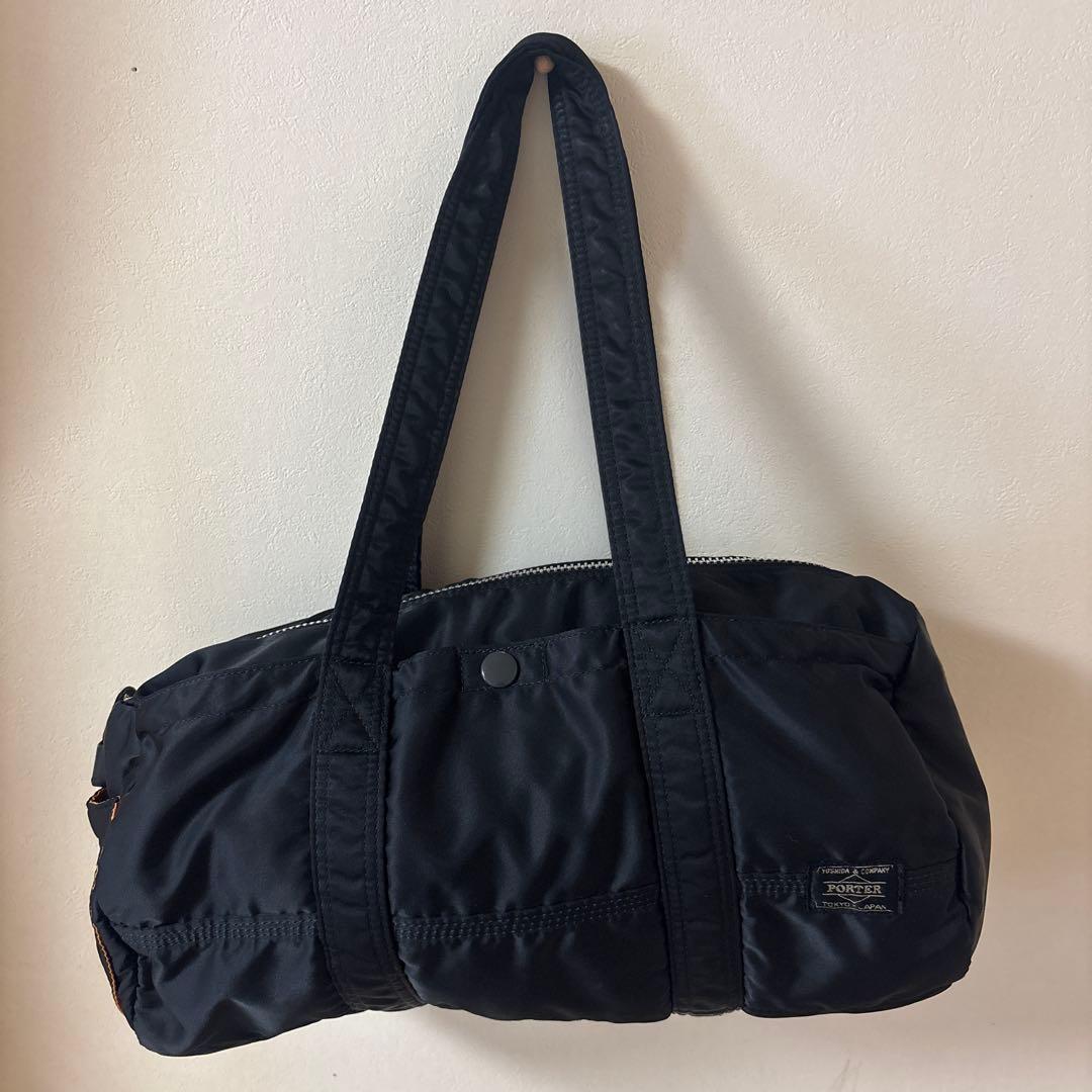 ポーター(PORTER)ドラムバッグS タンカー　ブラック　黒