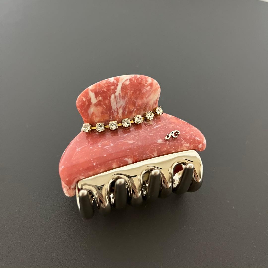 【新品未使用】acca Ｇサイズクリップ　マーブル　ピンク　コーラル