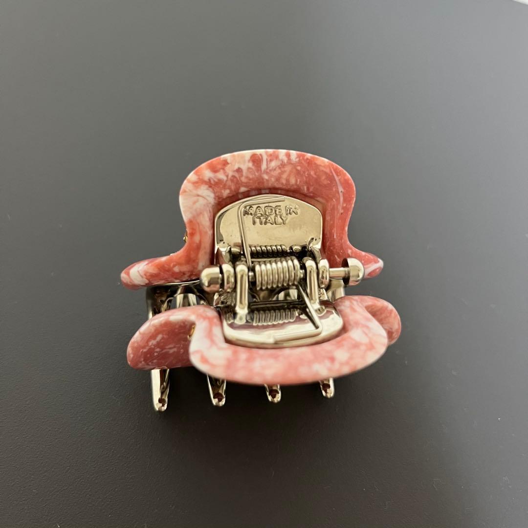 【新品未使用】acca Ｇサイズクリップ　マーブル　ピンク　コーラル